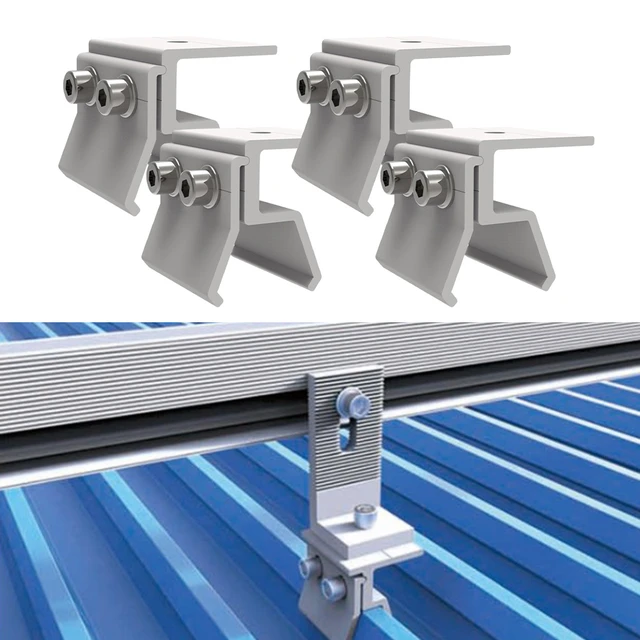 Rolled top standing seam clamp - Solar mounting systems and metal