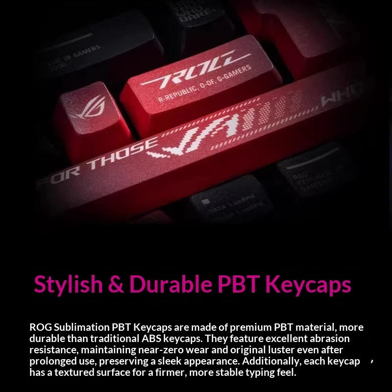 Rog 키캡 PBT 열승화 프린팅, Rog Azoth, Rog Strix Scope II, Rog Strix 2 98 맞춤형 기계식 키보드 액세서리