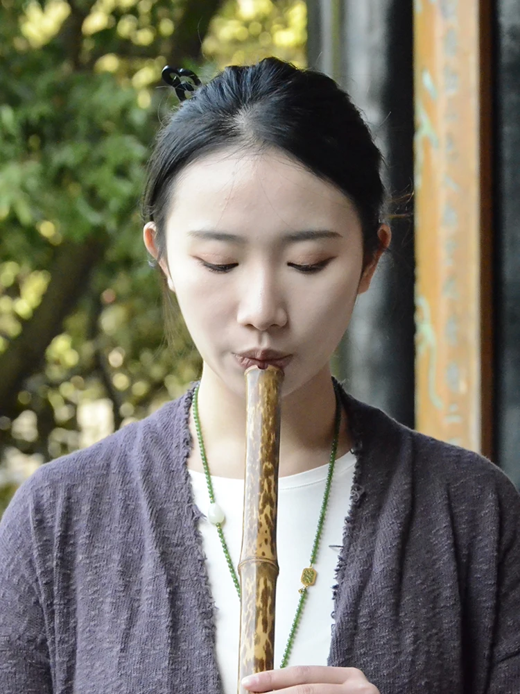 Bamboo Flute for Traditional Chinese Music China YPXD Dong Xiao Flute Professional Vertical Flute 8 Holes Key G F E D