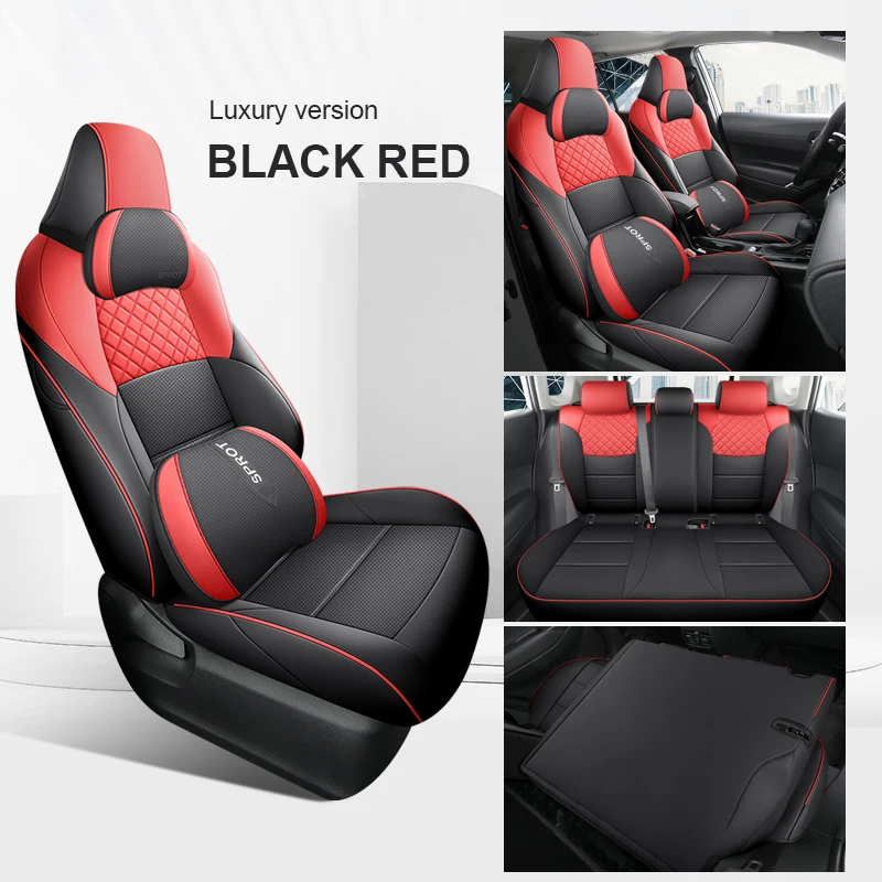 Funda de asiento de coche Motocovers personalizada específica para Toyota bZ4X de cuero artificial con cobertura completa con juego completo delantero y trasero