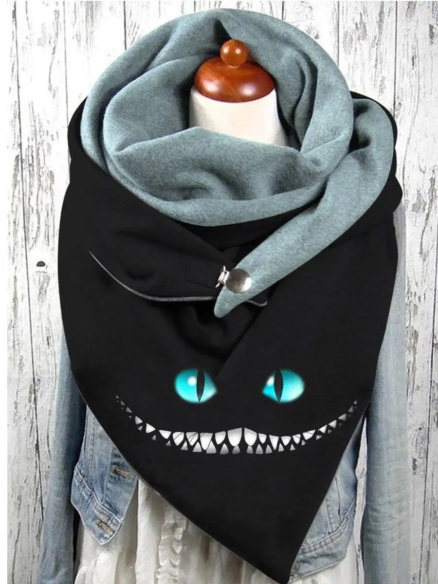 Alice In Wonderland Book Page Shawl - 72 Inch Soft Acrylic Scarf With Novel Text