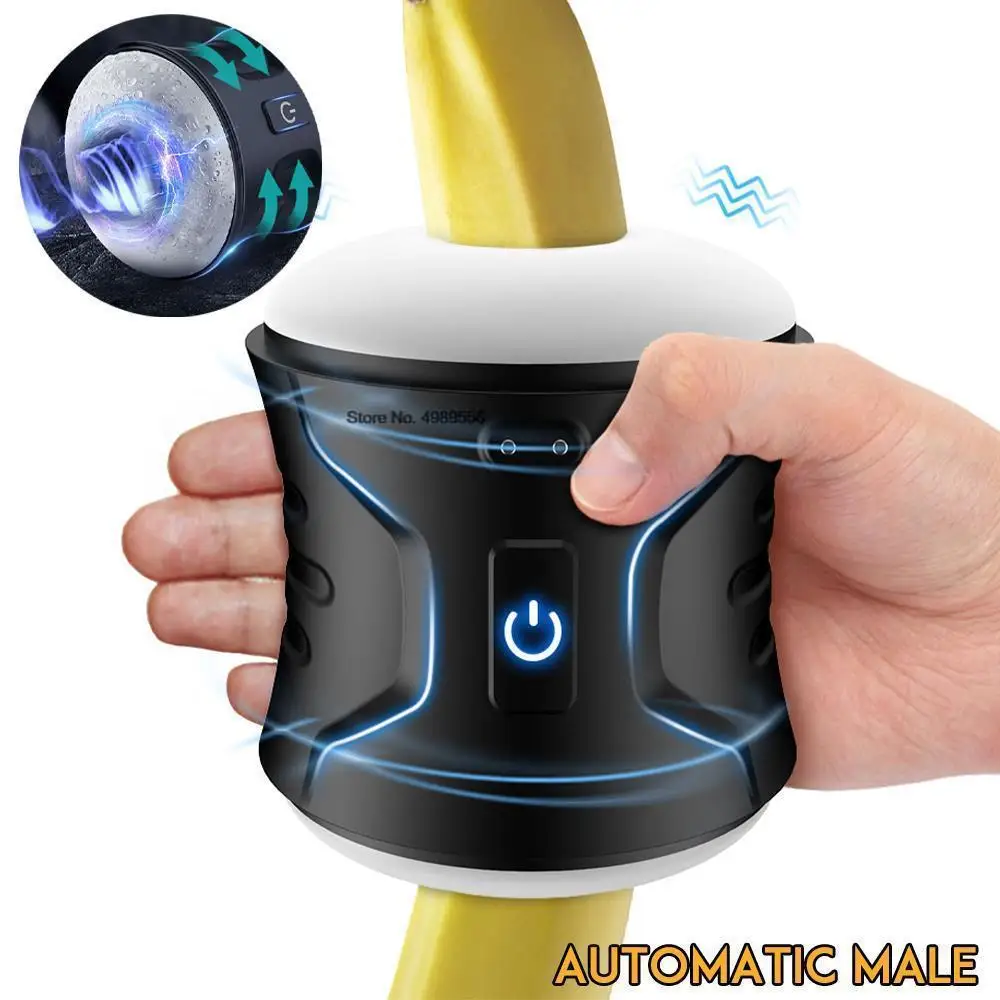 Masturbatore automatico maschile con funzione di suzione_voghion.com