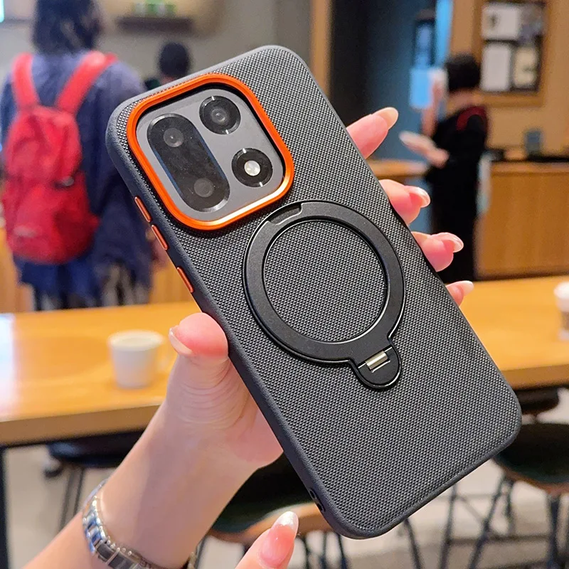 360-Degree Rotatable Ring Bracket Holder - Matte Hybrid Shockproof Armor Case
