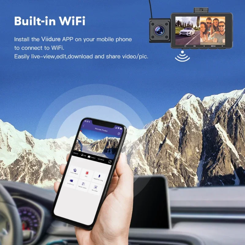  ä GPS  IR ߰ ð  ķڴ, 2K + 1080P, 3 ä  ķ,   ĸ 3  ڵ  ī޶