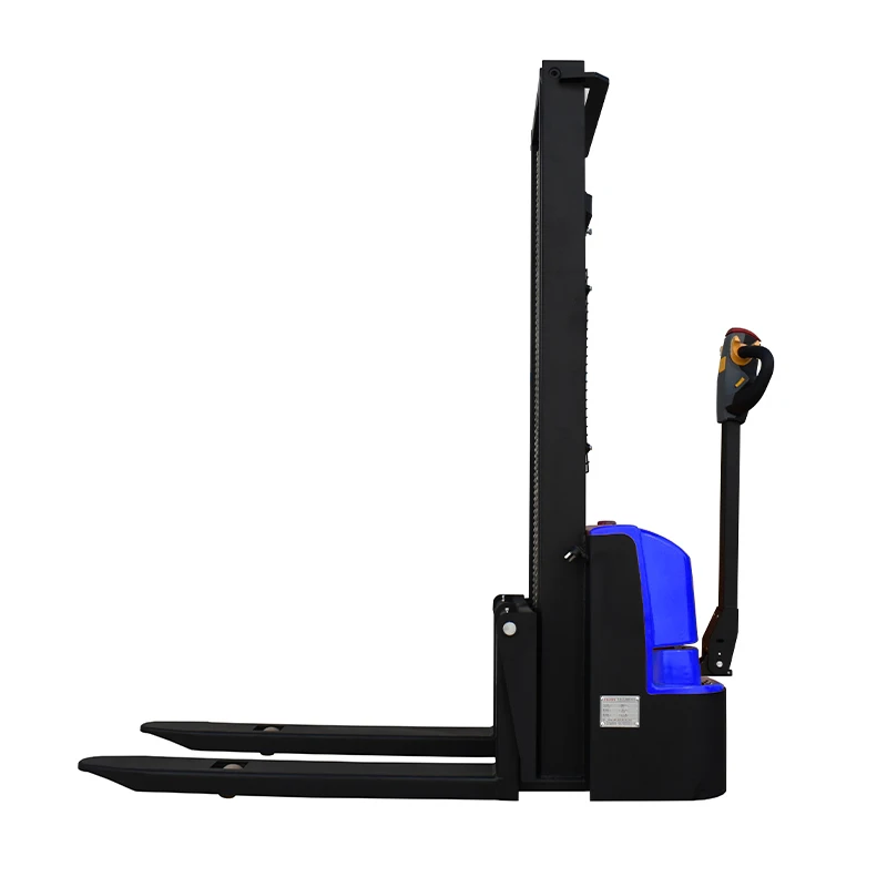 Electric forklift 1200kg Walkie Electric Pallet stacker 3M 3.3M 3.5M lifting Height images - 6