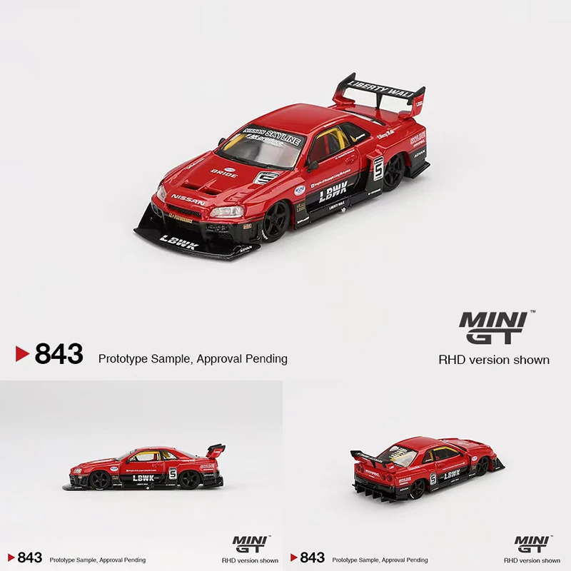 MINIGT 843 1:64 LBWK ER34 Super Silhouette Skyline Diecast Diorama