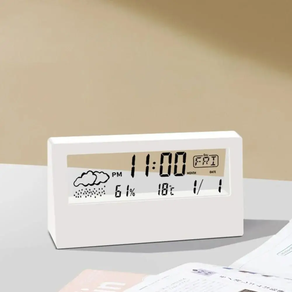 Description Picture 5 of itemDigital Display Digital Clock Electronic Design Study Design Table Clock Multifunction Features Decoration Style