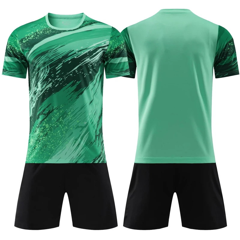 Personalized Printed Football Jersey set suit Kids Adults Soccer Shirt&Short Men Women with Name Team Number