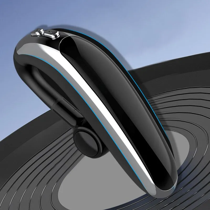 Wireless Single Ear-Hook Bluetooth Headset with HD Mic