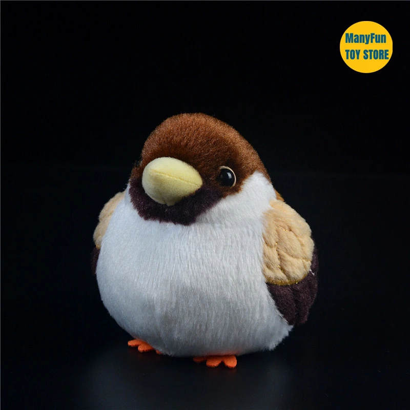 Cockatiel Parrot High Fidelity Chickadee Cute Plushie Sparrow Bird Tit Plush Toys Lifelike Animals Simulation Stuffed Doll Gifts 6