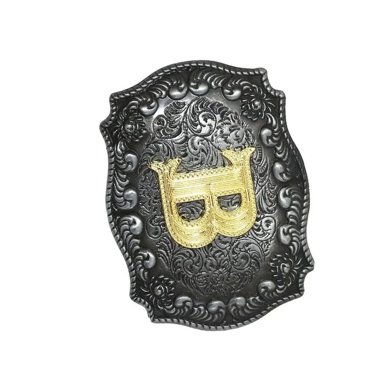 

Western Cowboy Golden Initial Letter A-Z Metal Belt Buckle Men’s Accessory R
