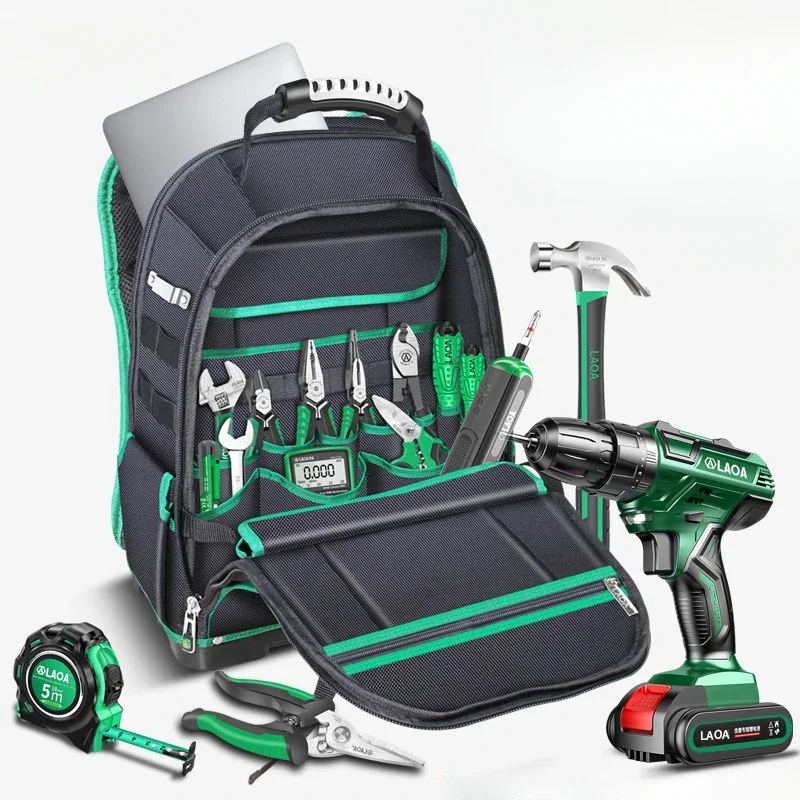 Greenlee Backpack Tool Kit Multifunctional Large Capacity Tool