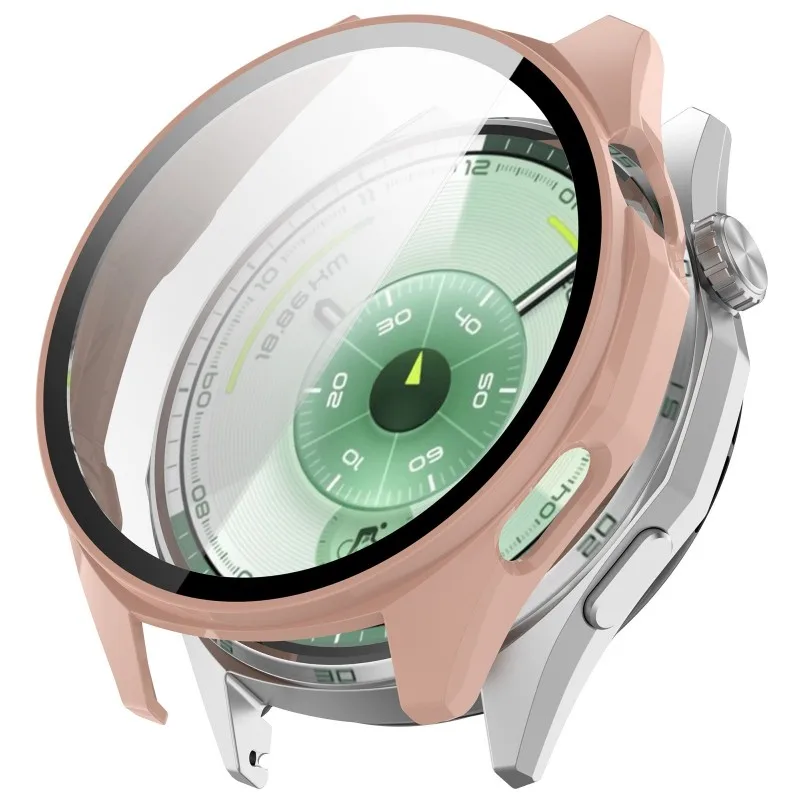 Tempered Glass Protective Case for Huawei Watch GT6 - Full Cover Screen Protector & Bumper