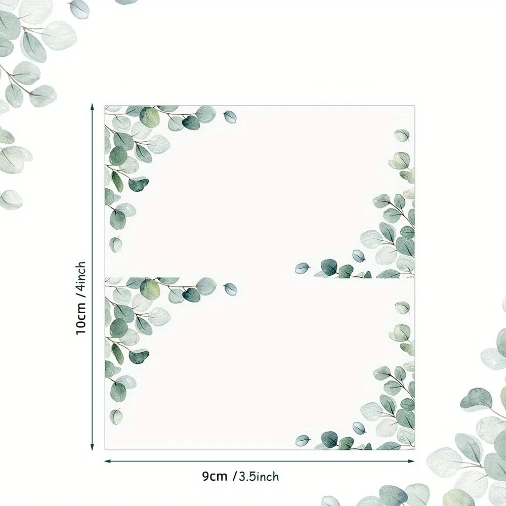 Place Cards 30/50/100pcs Simple Fresh Plant for Wedding Seating Number Table Name for place cards