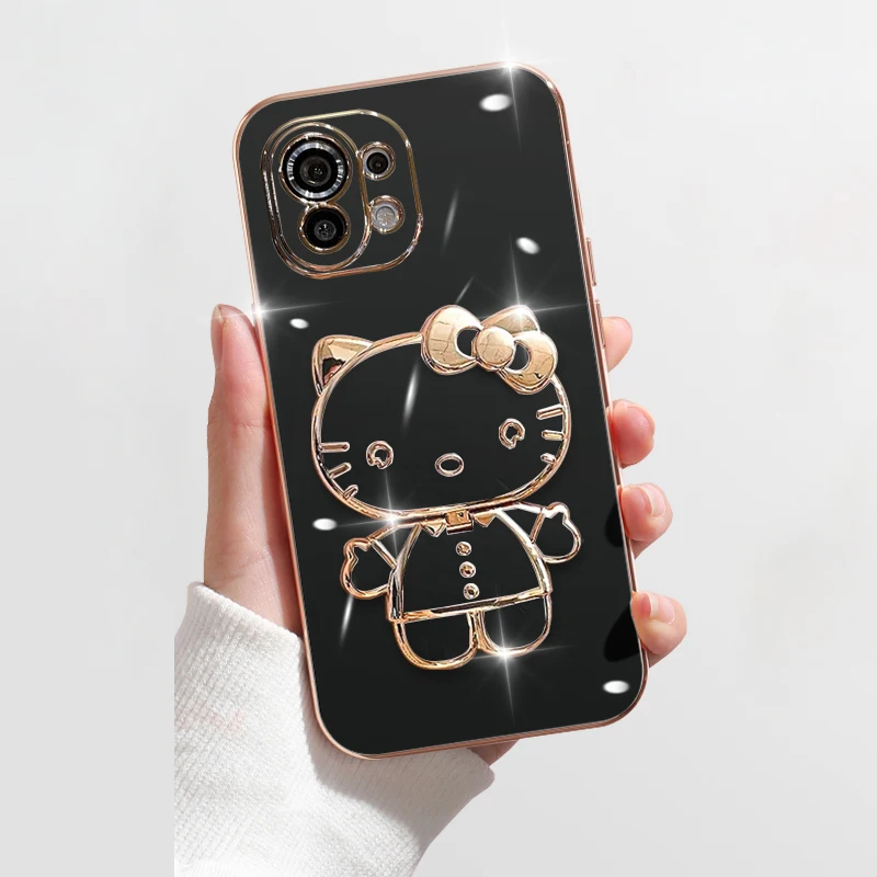 thumbnail image 1 of Funda con soporte de espejo Hello Kitty para Xiaomi Redmi Note 12, 4G, 5G, Turbo Plus, 12S, 11, 11S, 10, 9, 9S, 8 Pro, 12C, 10C, 10X, 9A, 9C, 1 of 5