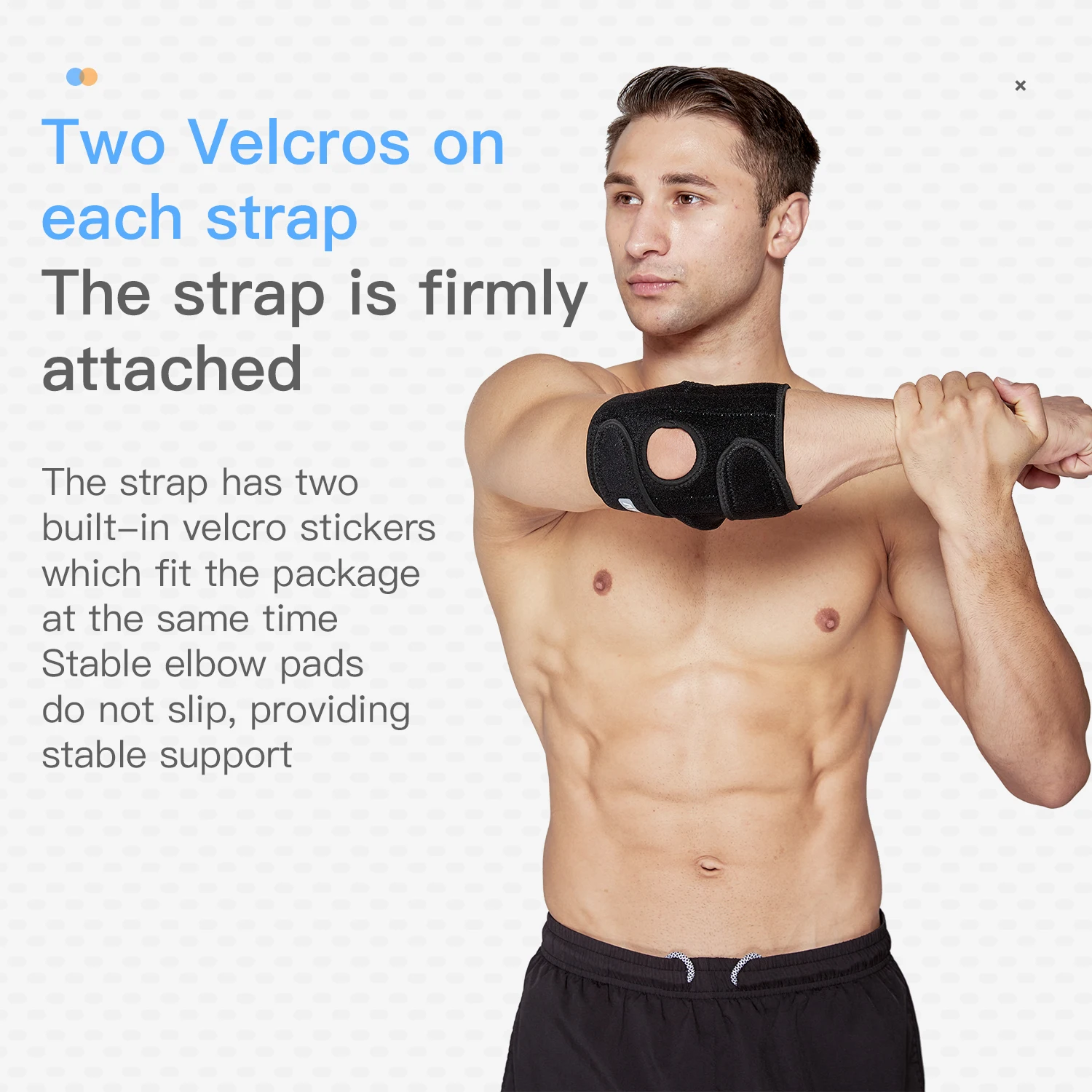 1 Piece Adjustable Neoprene Elbow Support Brace - Comfortable Sports Fitness Protector for Men and Women