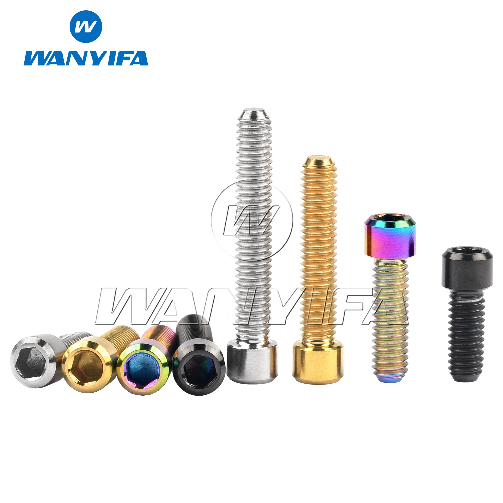 Titanium Bolts M4 X 10 13.5 15 20 25mm Allen Key Small Head For Bicycle Derailleur