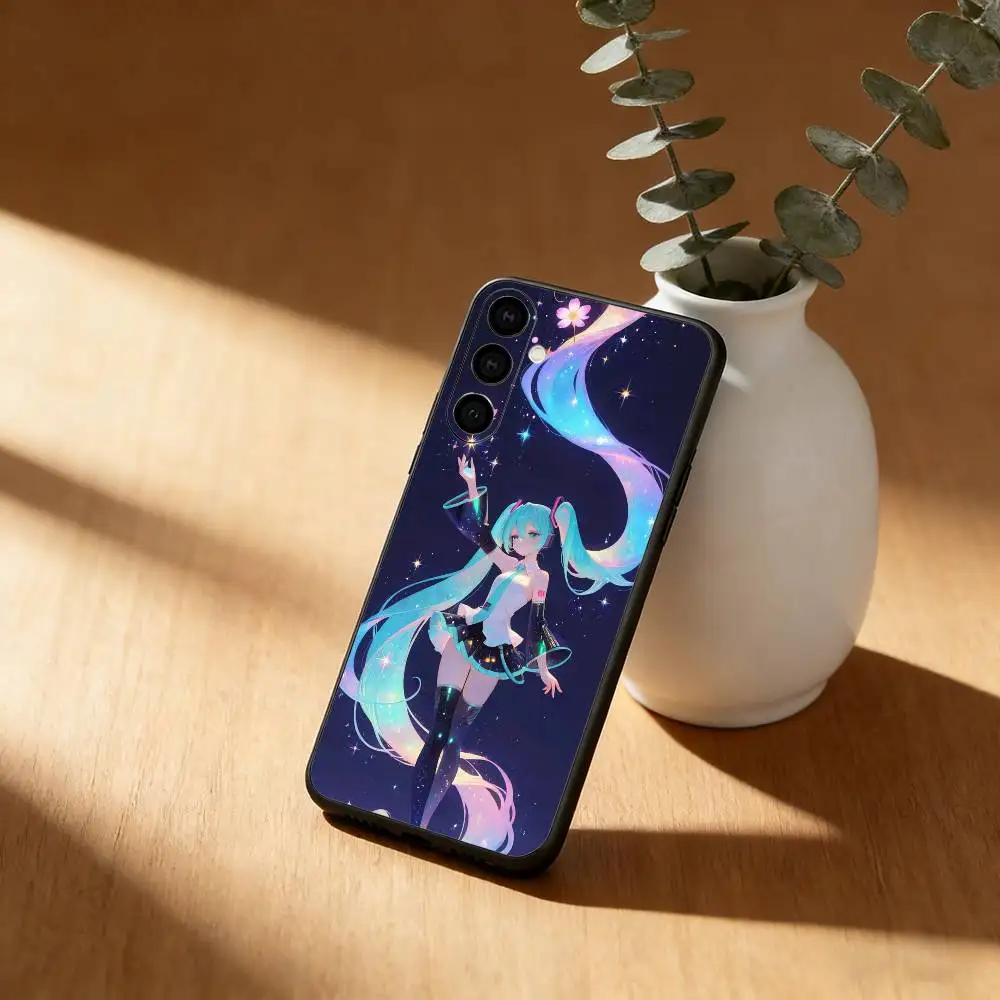 Anime H-Hatsune Miku Soft Black Phone Case