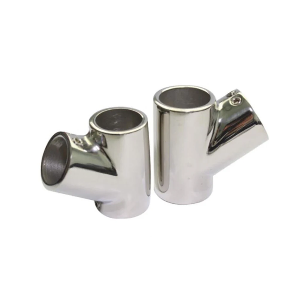 1 Pz Hand Rail Fitting Marine 25Mm Tee 3 Way Boat Tubo Da 60 Gradi In Acciaio Inox 316 1 "Vestito Per Barche/Yacht/Auto/Rimorchio