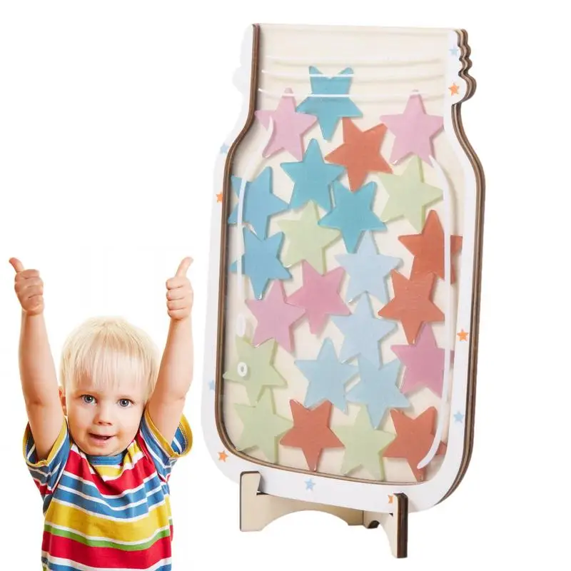 

Reward Jar For Toddlers Reward Board Gifts Reward System Wooden For Classroom Responsibility Children Decor Incentive Jar