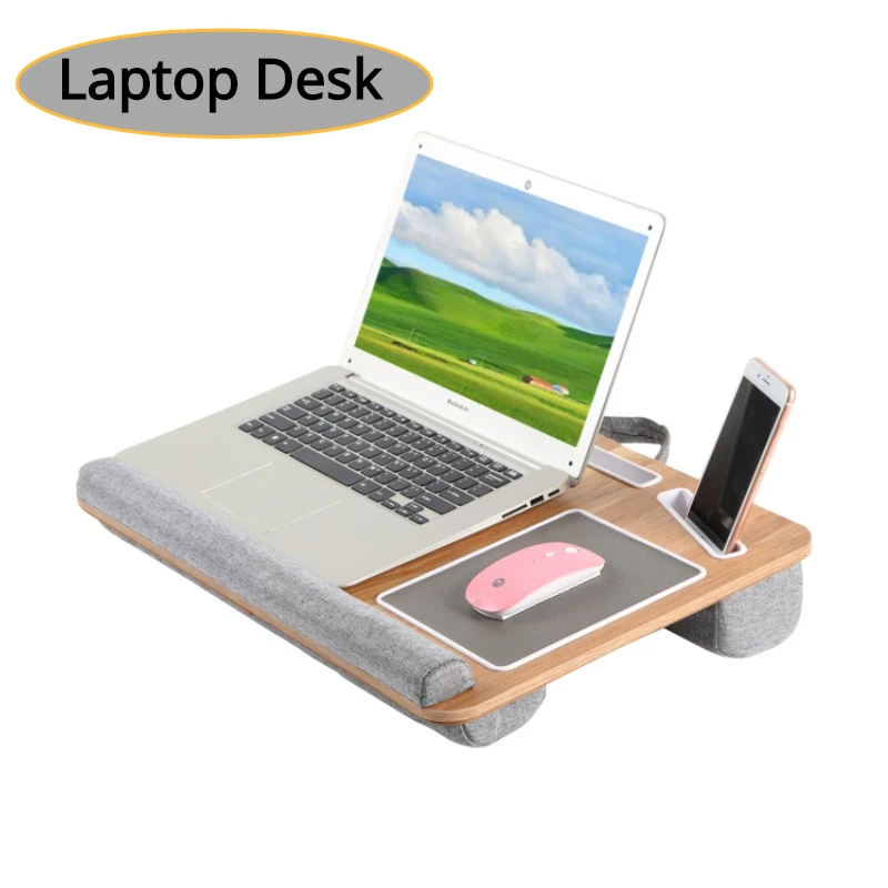 

Mumucc Mini Desk Compatible with Laptops Under 17 Inches Suitable for Work on Sofa Come with Handy Computer Desk Laptop Desk