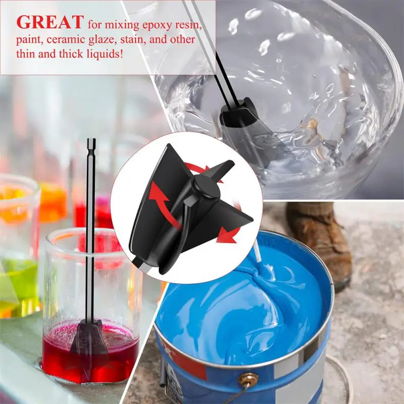 Paint Mixer for Drill - Cement Mixer Paint Stirrer for Drill Paint Stir  Sticks Steel Mud Mixer Paint Mixer Drill Attachment M12 for Standard  Drills