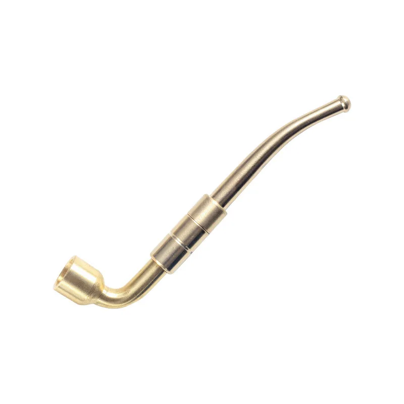 Brass Tobacco Pipe With Metal Filter Classic Smoking Pipe Gift for Men 5
