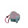 Heart Shaped Cake Mini Jewelry Box Retro Denim Portable Ring Jewelry Storage Travel Gift Love Jewelry Box Solid Color 3