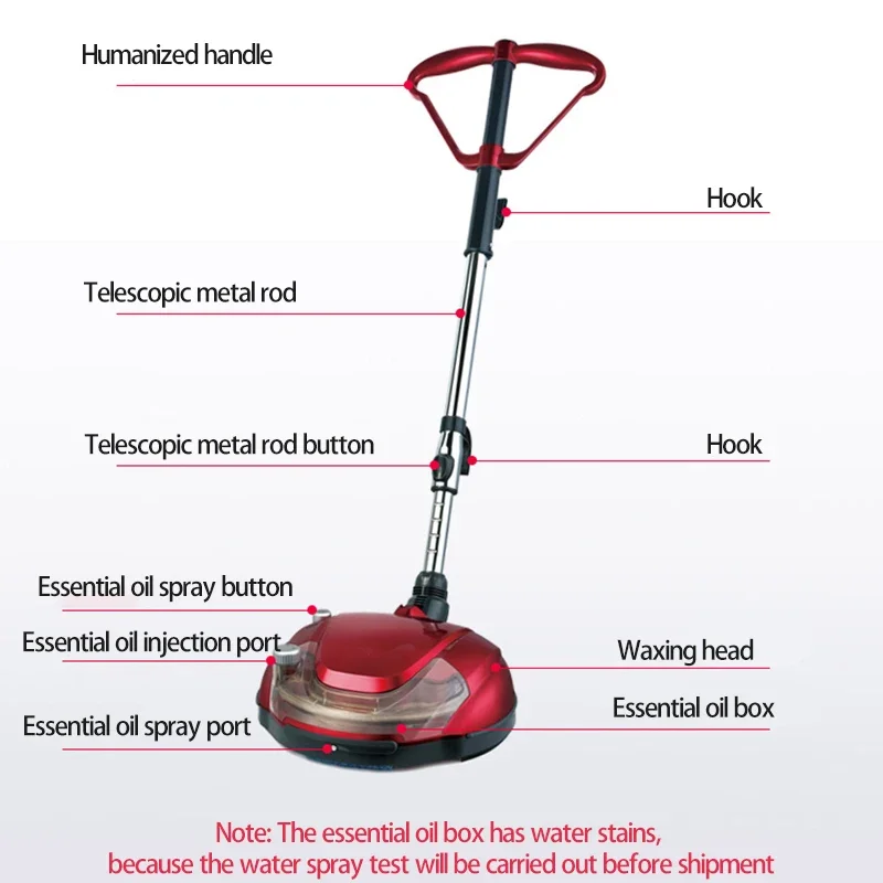 Waxing Machine Paper Ring Automatic Electric Wood Floor Marble Waxing Machine Waxing Household Floor Tile Polishing Machine Essential Oil