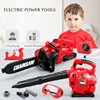 Large Size Children Electronic Chainsaw Kids Play Tools Pretend Play Tool Kits Electric Saw Children Simulated Play House Toy 1