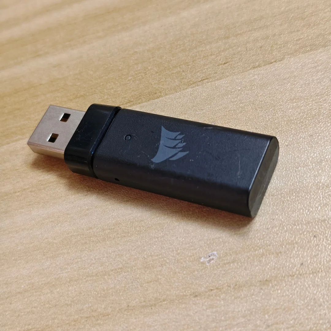 코르세어 HS70 / HS70 PRO용 무선 게이밍 헤드셋 USB 동글 수신기 어댑터
