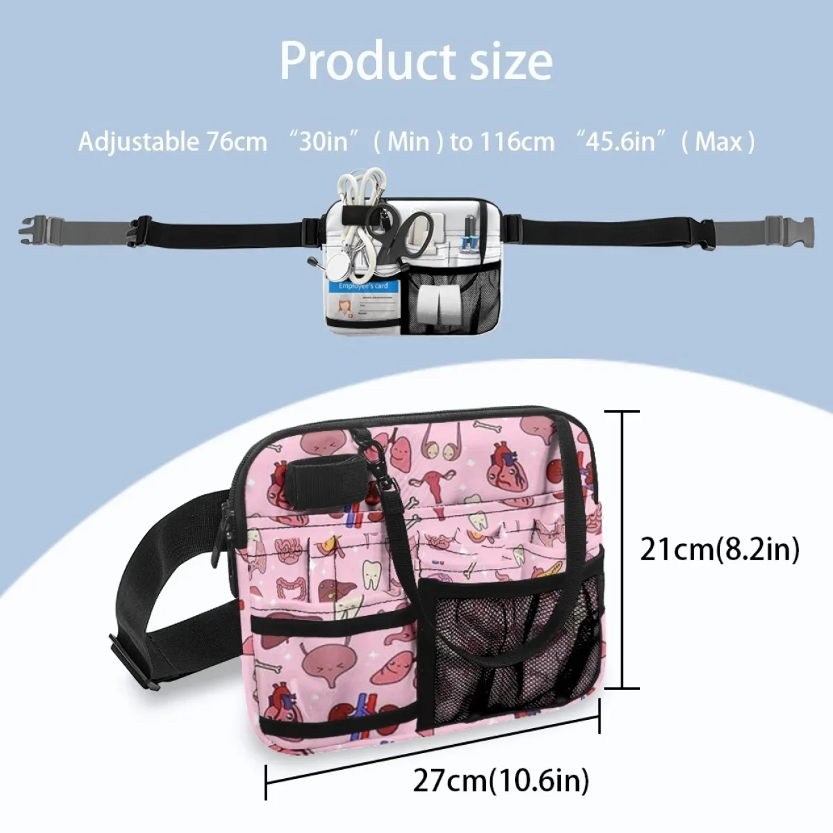 Nurse Waist Bag Multifunctional Portable Adjustable Casual Ladies Fanny Pack Medical Style Practical Hospital Tool Bag Drop Ship