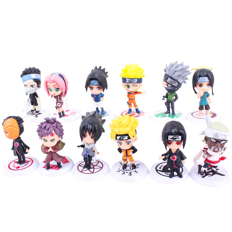 30 Adesivos Naruto Shippuden - Akatsuki 8cm