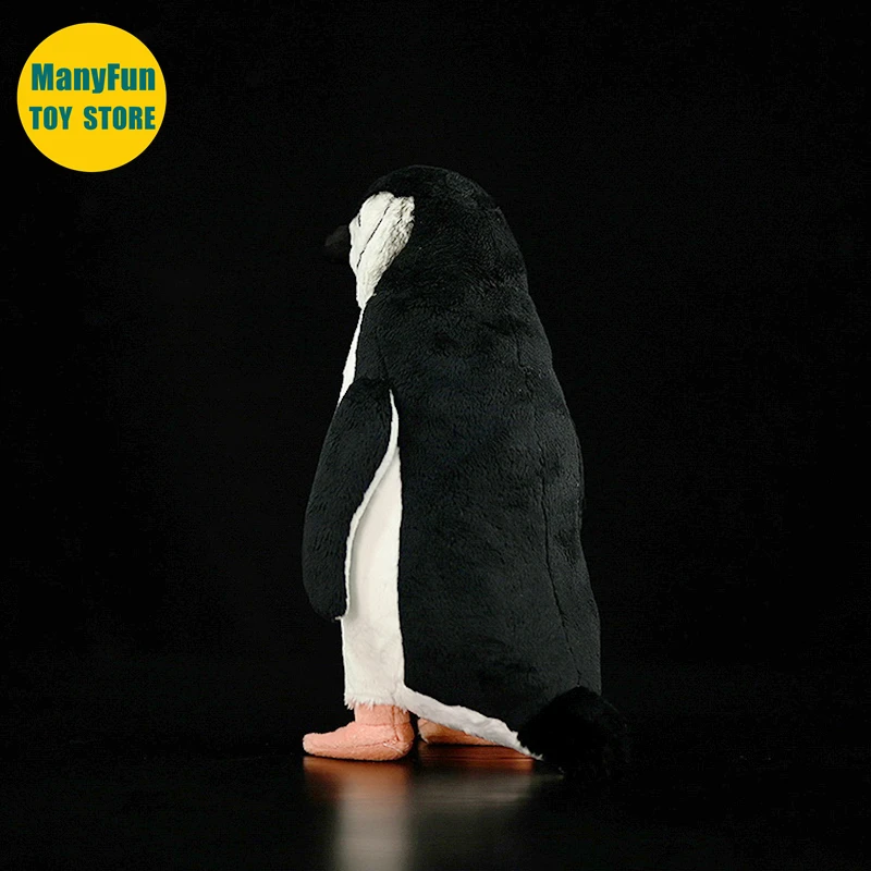 Realistic Chinstrap Penguin High Fidelity Penguin Plushie Penguin Plush Toys Lifelike Stuffed Animals Simulation Doll Kawai Toy 3