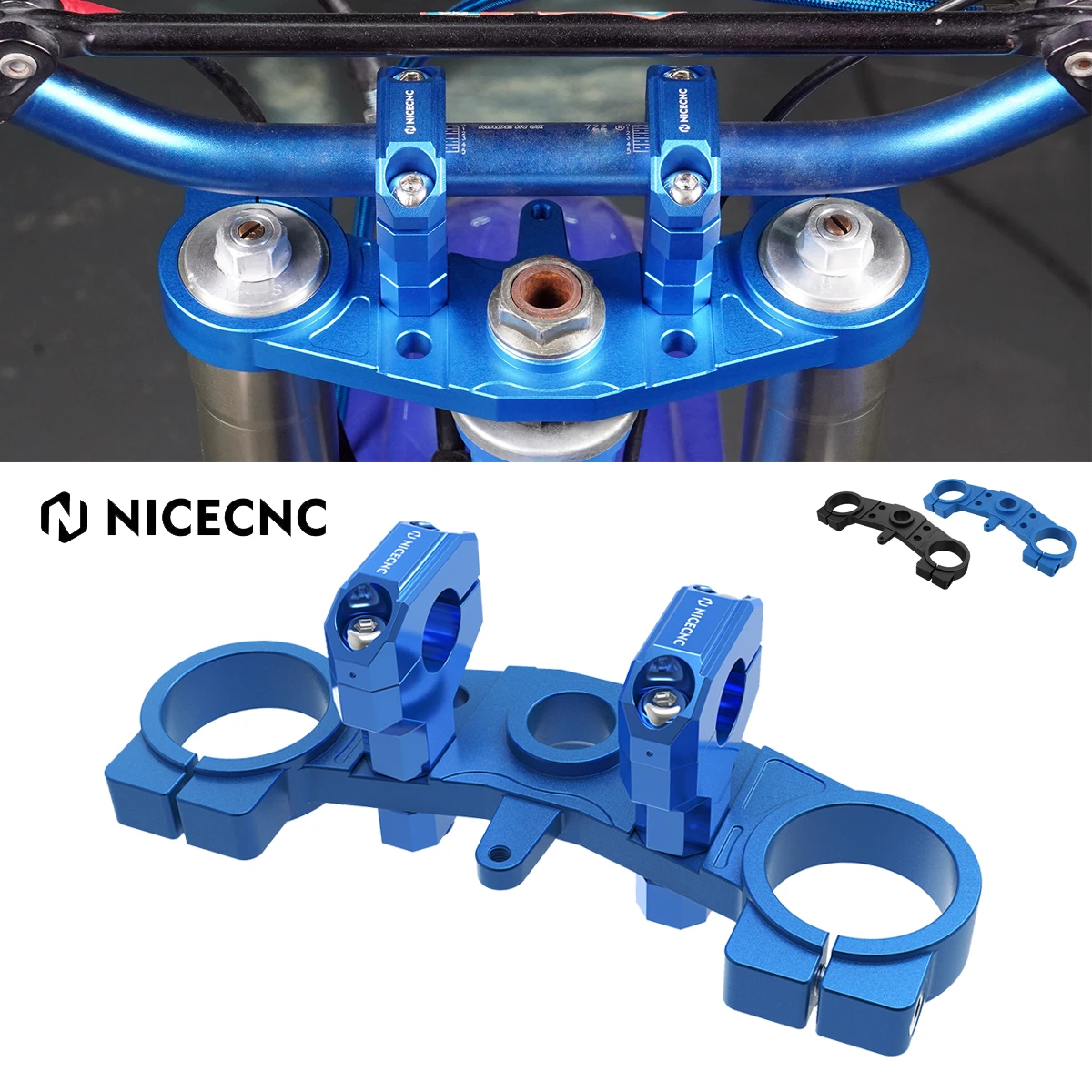 NiceCNC Motorcycle Front Fork Lowering Upper Triple Tree Clamp for