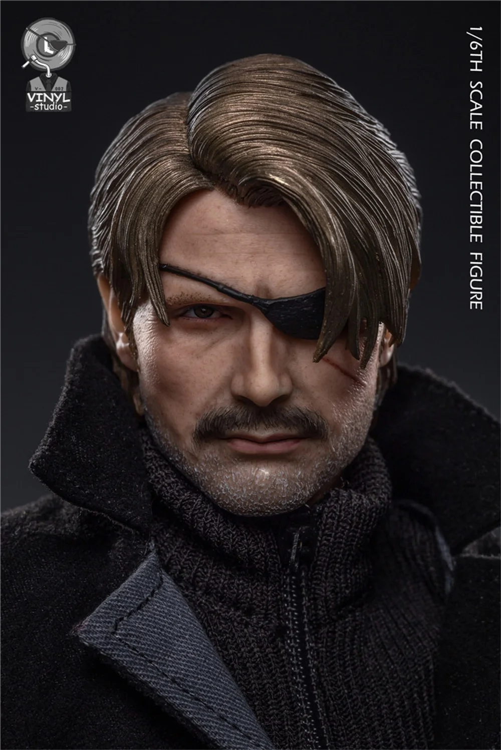 1/6 Vinyl Studio-002 Black Caesar Extreme Killer Uncle Pull Exquisite Lese One-Eyed Head Sculpture Carving Model For Collect