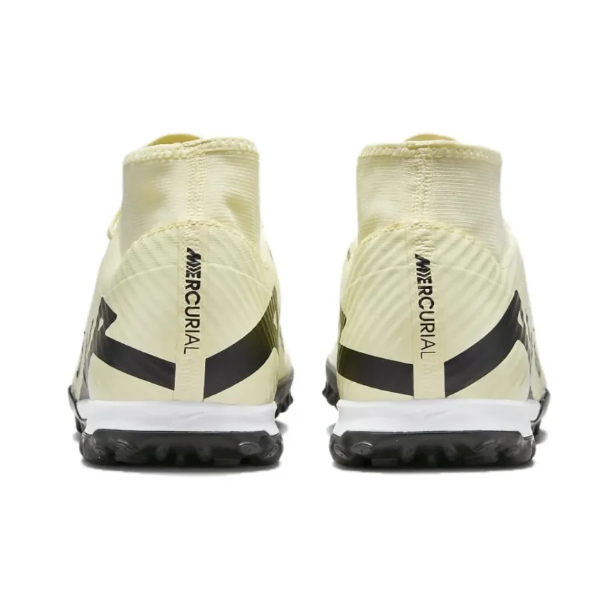 NIKE Mercurial Superfly 9 TF Men's Soccer Cleats Anti slip and wear resistant For artificial turf Beige