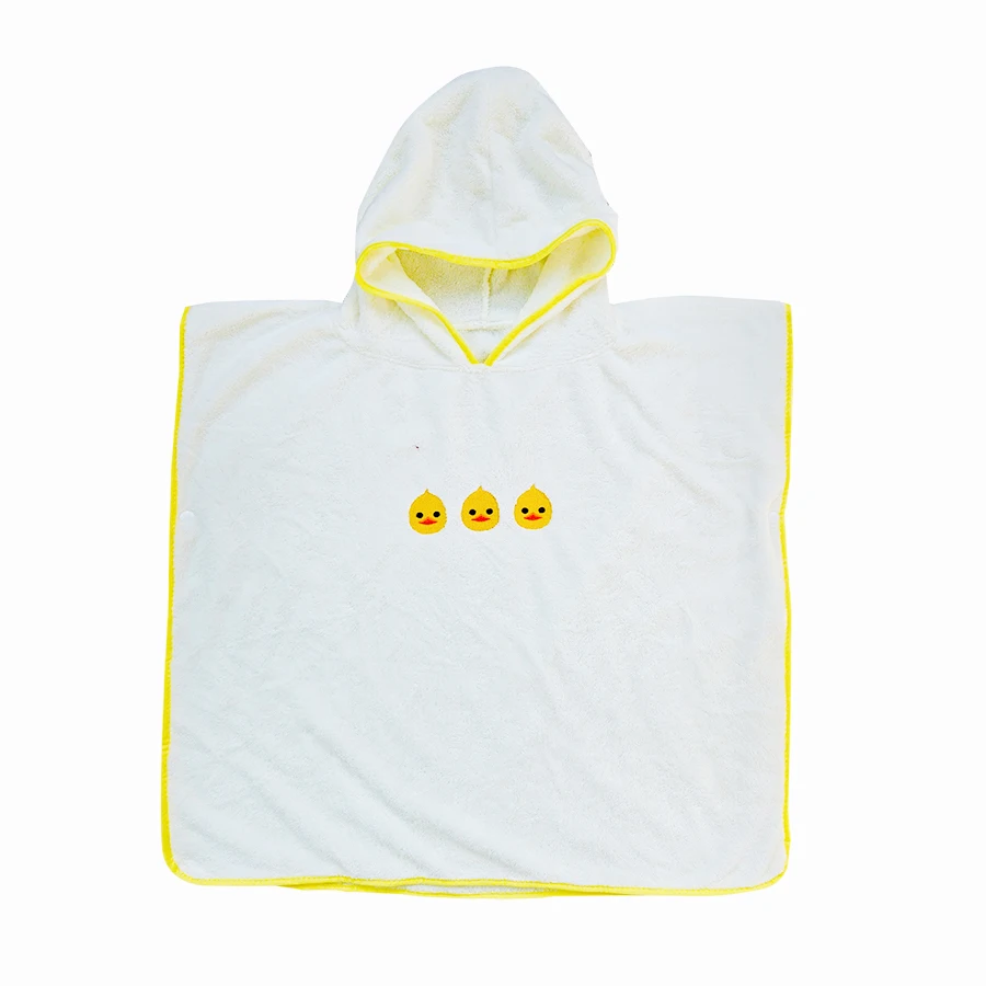 thumbnail image 1 of Unisex Baby Hooded Bathrobe Cartoon Animal Coral Velvet Towel 60X60cm, 1 of 5