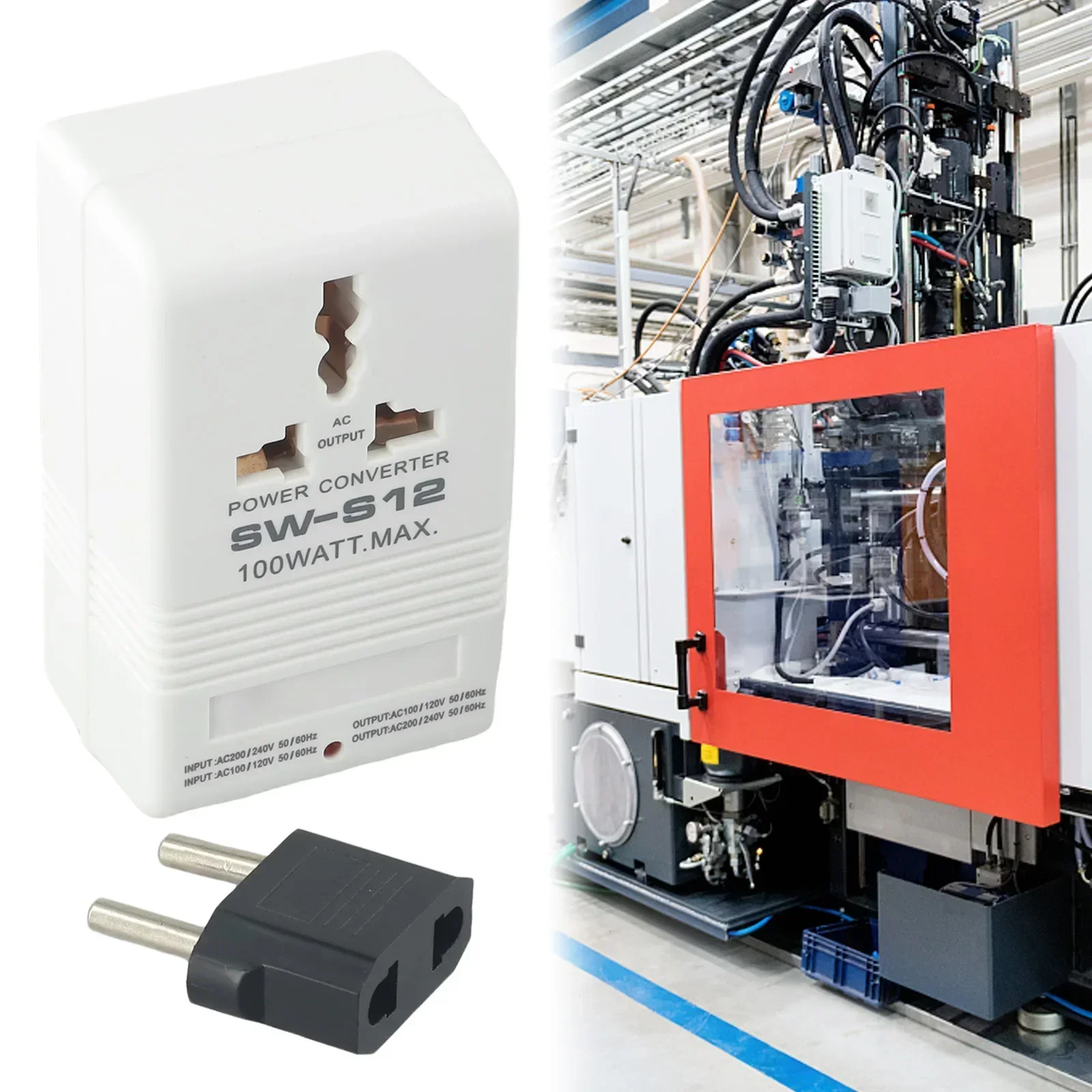 Step UP OR Down Converter Transformer 100W 110V/120V To 220V/240V + EU Adapter Bidirectional Converter Power Transformer 100W power adapter voltage converter power transformer