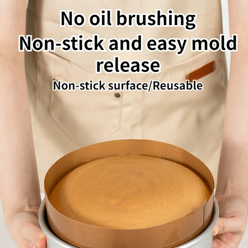 Silicone Baking Mat 6/8/10 Inches Round Reusable Resistant Fiberglass Cloth Easy Demoulding Cake Liner Cropped Paper Oilcloth Pad