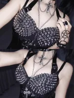Nouveaux soutiens-gorge, lingerie sexy, soutien-gorge à strass pour femmes, soutien-gorge plongeant argenté sans armatures, bralette tendance à paillettes 5