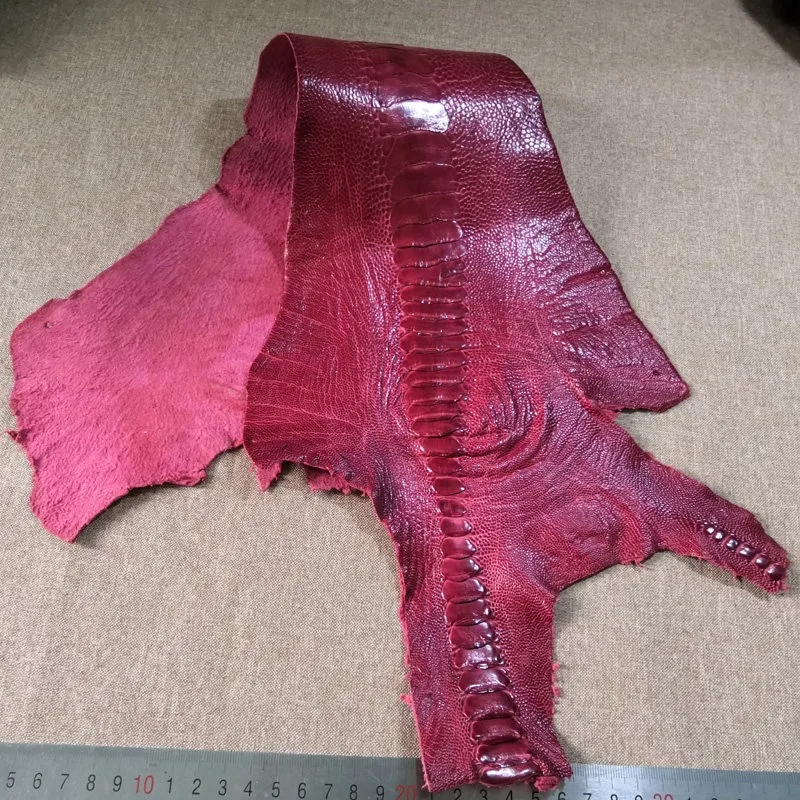 50Cm X 11cm 컬러 타조다리가죽 지갑, 스트랩, 휴대폰 케이스, 가죽신발, 핸드메이드, 타조특수가죽