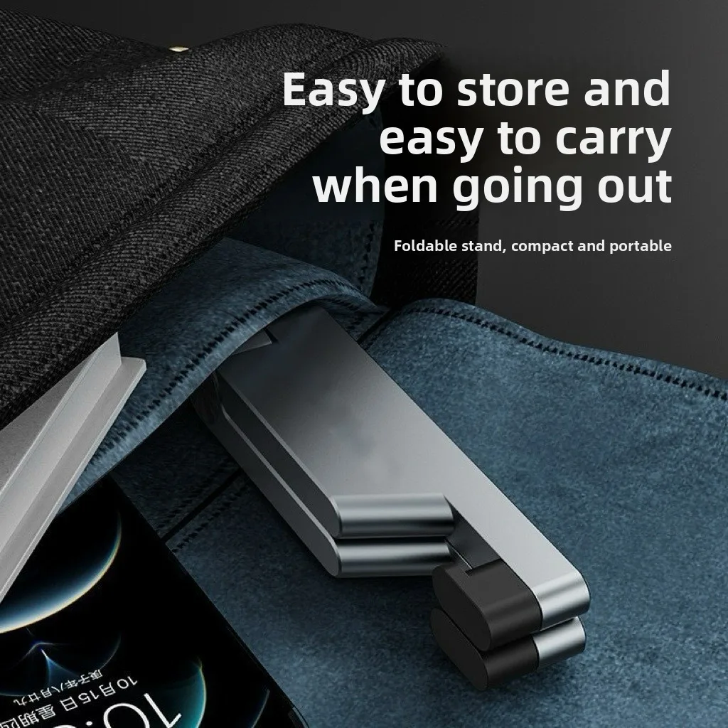 Foldable Metal V-Shape Phone and Tablet Stand for Desktop & Live Streaming