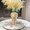 Light Luxury Ceramic Handmade Applique General Vase Electroplated Gold Flower Vase Model House Entrance Ornaments Home Gift 2