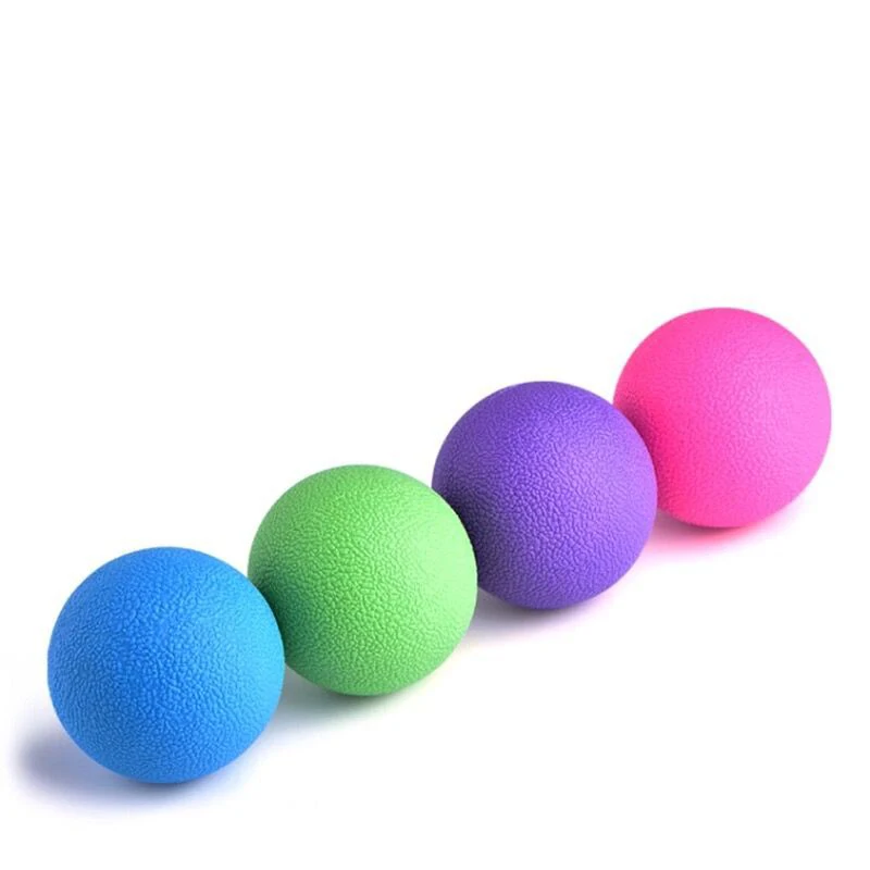 TPE Fascia Ball Lacrosse Muscle Relaxation Exercise Sports Fitness Yoga Peanut Massage Ball Trigger Point Stress Pain Relief