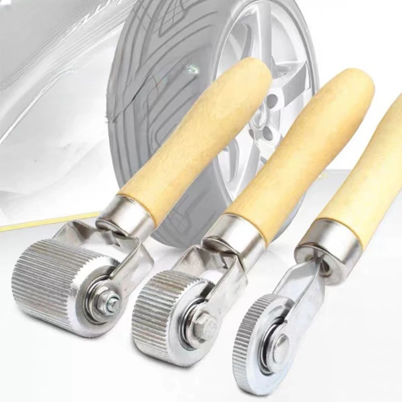 Roller Auto Patch Roller Motorcycle Wheel Repair with Wooden Handle Car