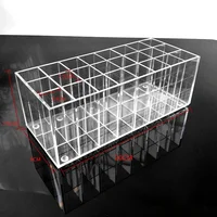 24 Lattices Acrylic Lipstick Organizer Lip Gloss Container Plastic Nail Polish Storage Box Makeup Holder Cosmetics Display Rack 2