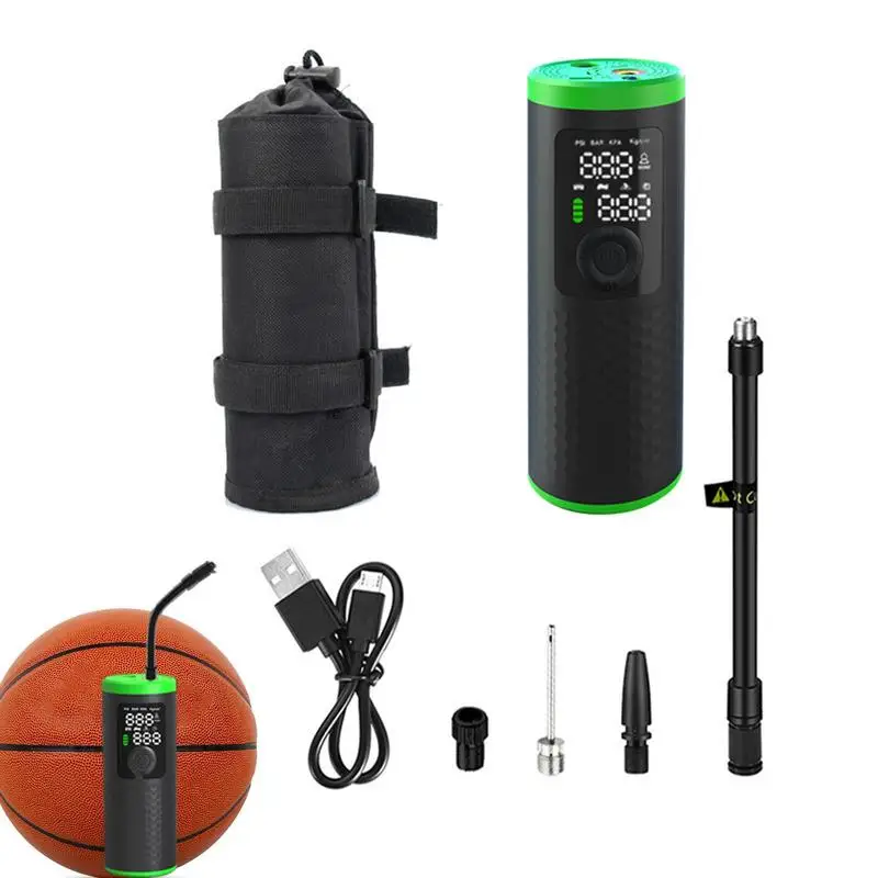 

Mini Air Pump Tire Pump Air Compressor With LED Light Cordless Tire Inflator Portable Bike Pump With 2500mAh Battery 150PSI