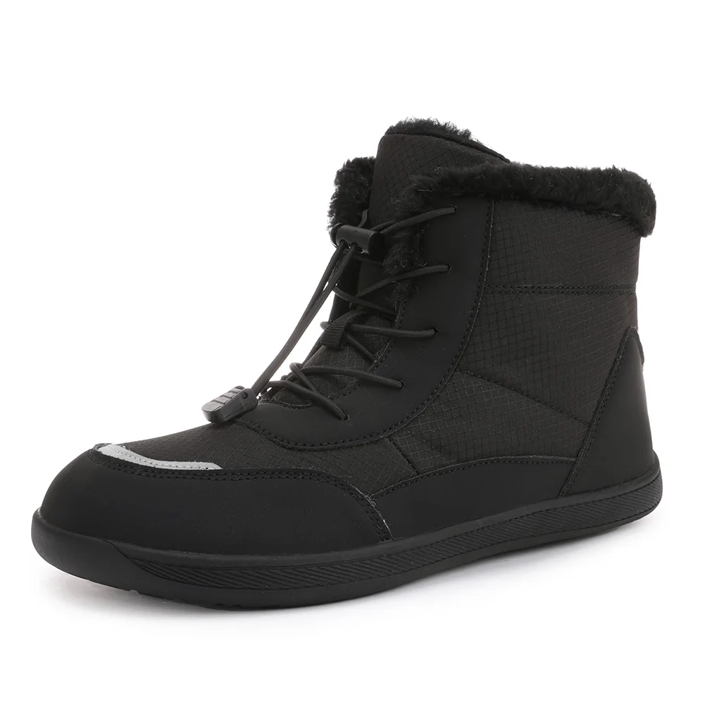 Women's Winter Snow Boots Fur Lined Barefoot Boots Anti-Slip Ankle Booties Walking for Outdoor Hiking