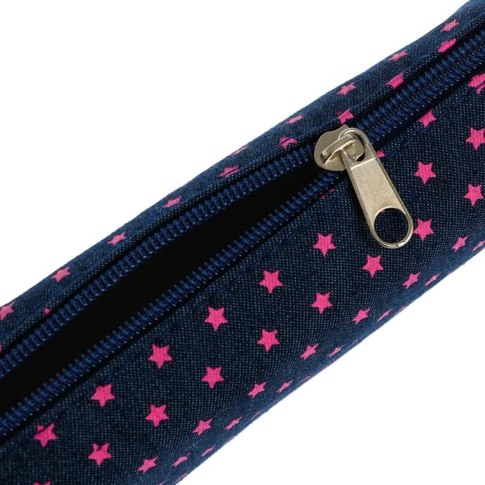 Estuche escolar para vaqueros cremallera, estrellas rosas| escolares| - AliExpress